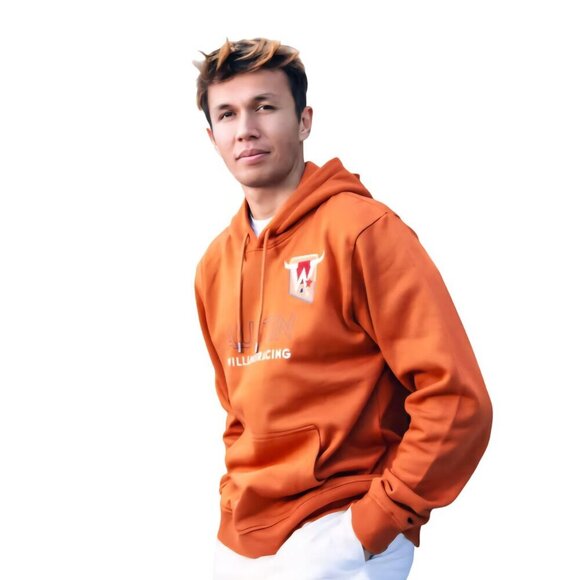 Williams Racing Rare 2023 Formula1 Racing Austin Burnt Orange Hoodie Size L - Picture 6 of 14